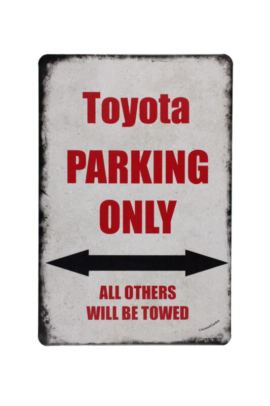 Metalen bord Toyota parking 2
