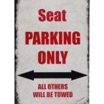 Metalen bord Seat parking — foto 1