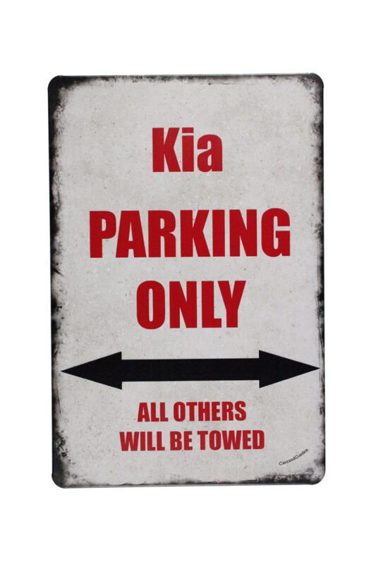 Metalen bord Kia parking