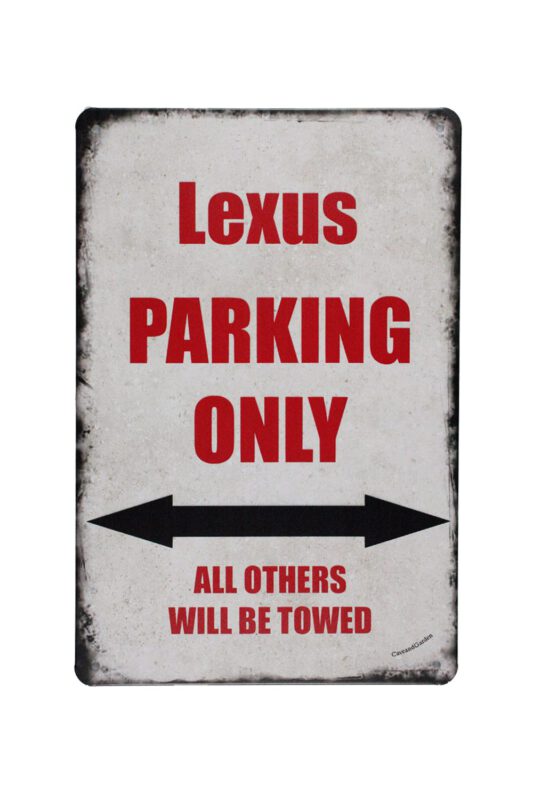 Metalen bord Lexus parking