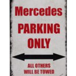 Metalen bord Mercedes parking — foto 1