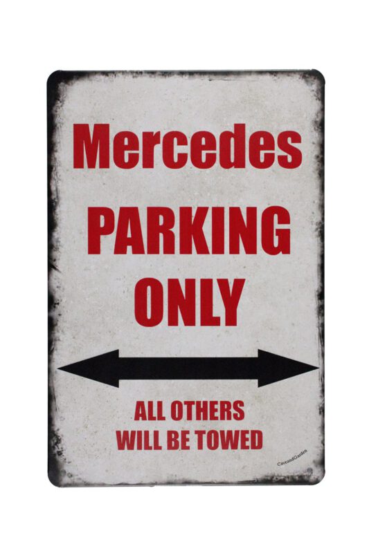 Metalen bord Mercedes parking