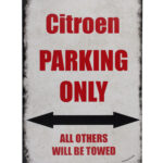Metalen bord Cirtoen parking — foto 1