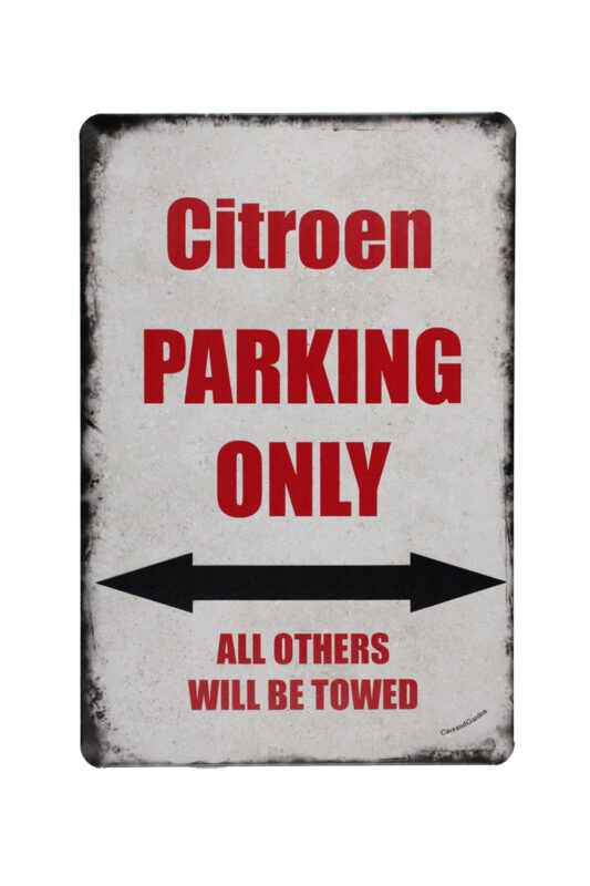 Metalen bord Cirtoen parking