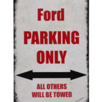 Metalen bord Ford parking