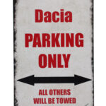 Metalen bord Dacia parking — foto 1