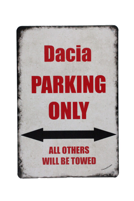 Metalen bord Dacia parking
