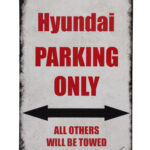 Metalen bord Hyundai parking — foto 1