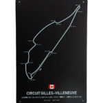 Metalen bord Circuit gilles Villeneuve — foto 1