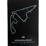 Metalen bord Yas marina circuit