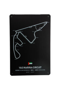 Metalen bord Yas marina circuit