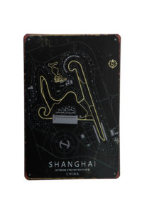 Metalen bord Shanghai