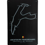 Metalen bord Circuit spa-francorcham