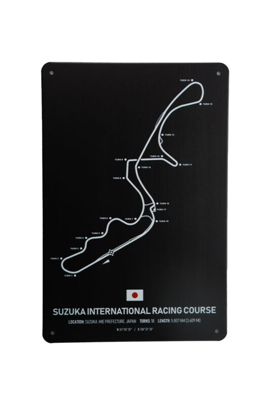 Metalen bord Suzuka international