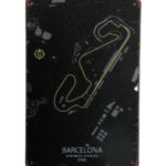 Metalen bord Barcelona Spain