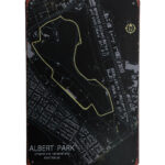 Metalen bord Albert park Australia