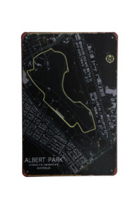 Metalen bord Albert park Australia
