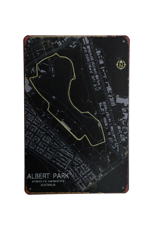 Metalen bord Albert park Australia