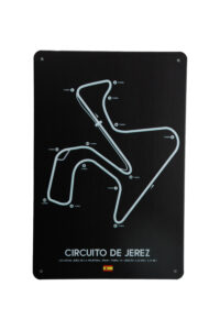 Metalen bord Circuito de Jerez