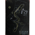 Metalen bord Suzuka Japan