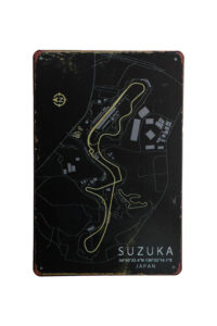 Metalen bord Suzuka Japan