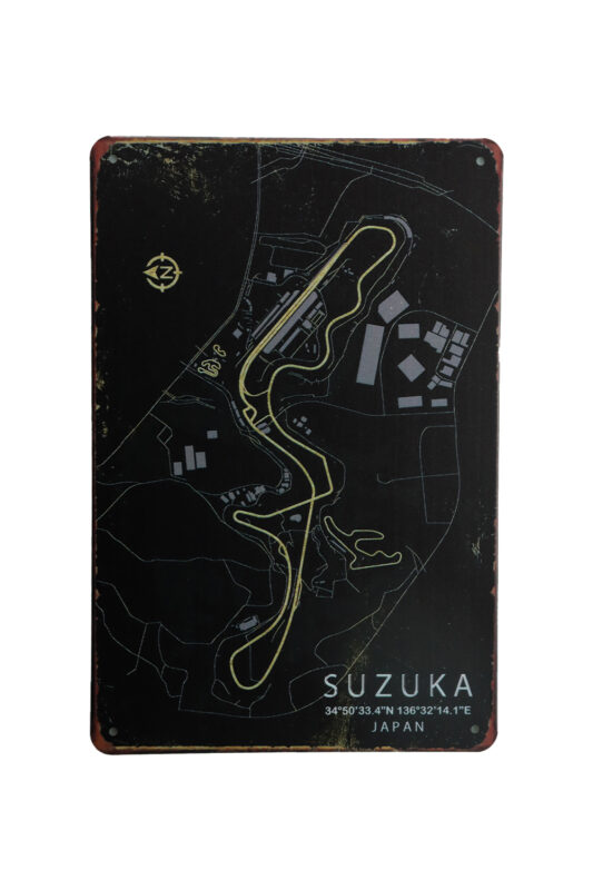 Metalen bord Suzuka Japan