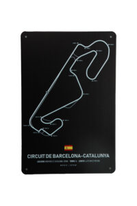 Metalen bord De Barcelona Catalunya