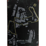 Metalen bord Marina Bay singapore