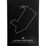 Metalen bord Las Vegas street circuit