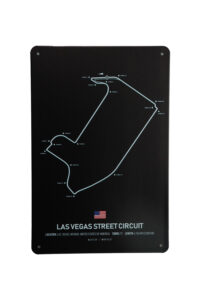 Metalen bord Las Vegas street circuit