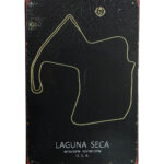 Metalen bord Laguna seca USA