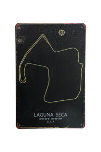 Metalen bord Laguna seca USA