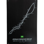 Metalen bord Jeddah corniche circuit
