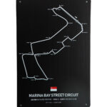 Metalen bord Marnia bay street circuit