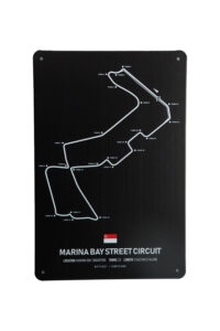 Metalen bord Marnia bay street circuit