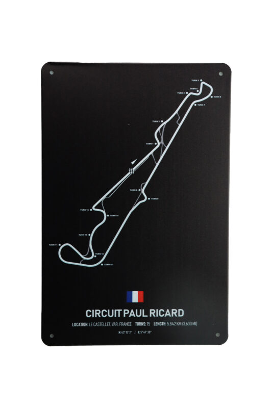 Metalen bord Circuit Paul Ricard