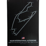 Metalen bord Miami international