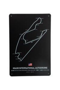 Metalen bord Miami international