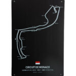 Metalen bord Circuit de Monaco