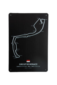 Metalen bord Circuit de Monaco