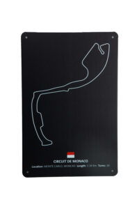 Metalen bord Circuit de monaco 2