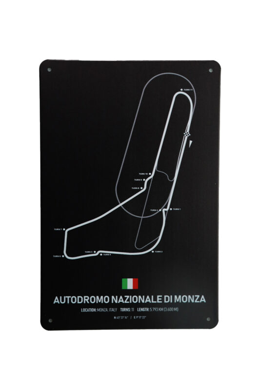 Metalen bord Nazionale di monza