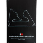 Metalen bord Bahrian international