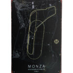 Metalen bord Monza Italy