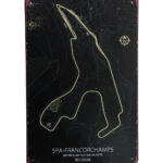 Metalen bord Spa francorchamps