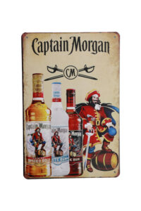 Metalen bord Captian morgan