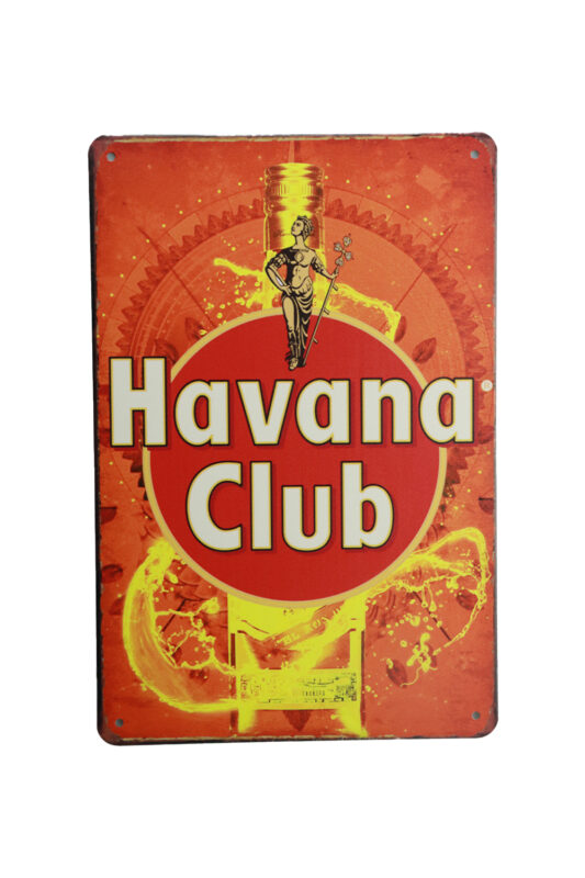 Metalen bord Havana club