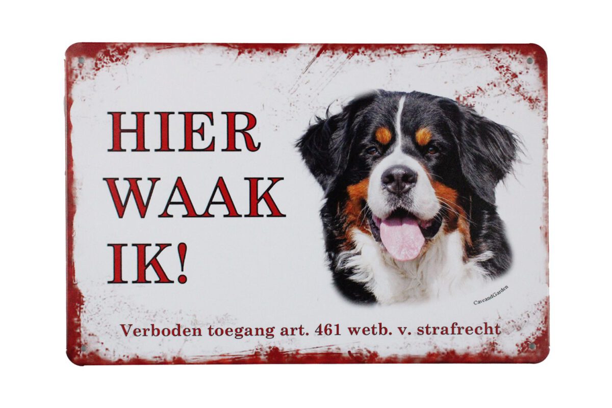 Metalen bord Berner senner