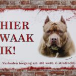 Metalen bord Pitbull — foto 2