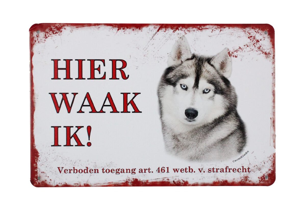 Metalen bord Husky